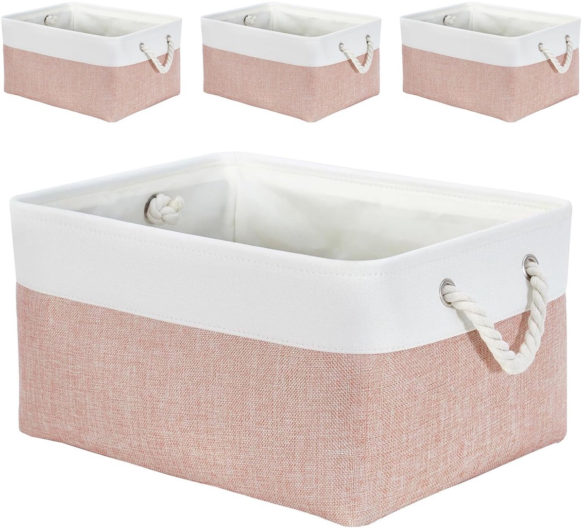 Omgoods - Soft Opbergdozen Set van 4 - 41x31x18 cm voor Kleding en Speelgoed