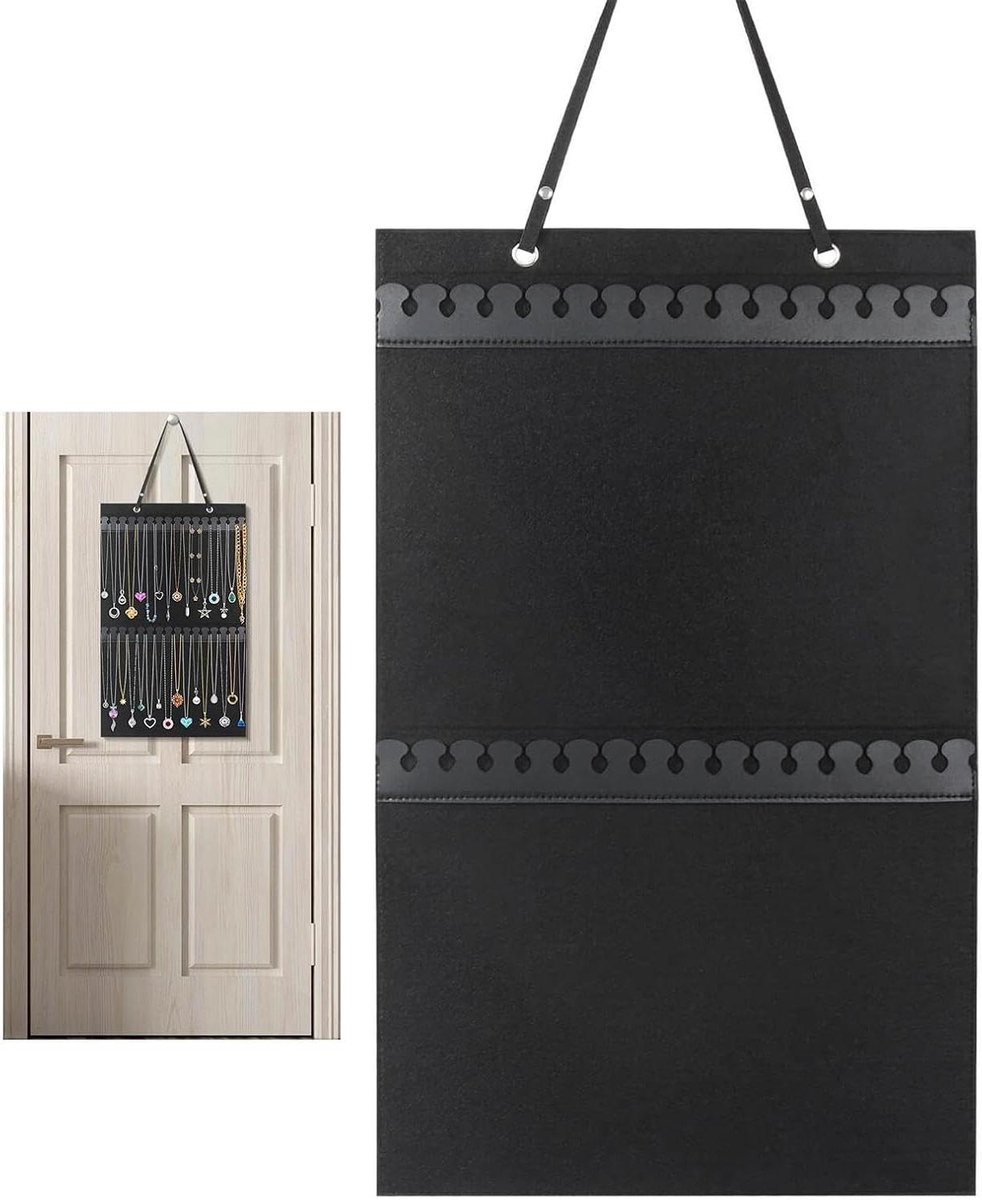 Sieradenhouder Muur - Opberger Kettingen - Sieraden Organiseren - 32 Haken - 57x35 cm - Standaard