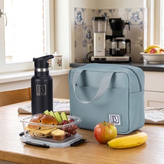 Brisby 4 Laags Geïsoleerde Koeltas - Lunchtas - Kolftas 4 liter - Mist Blue van Brisby — afbeelding 5