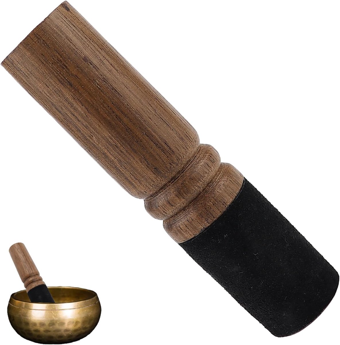 FERCAISH Houten klankschaal, rackets, Tibetaanse klankschaal, houten hamer, meditatieschaal, klopper voor meditatie - ShopVlot