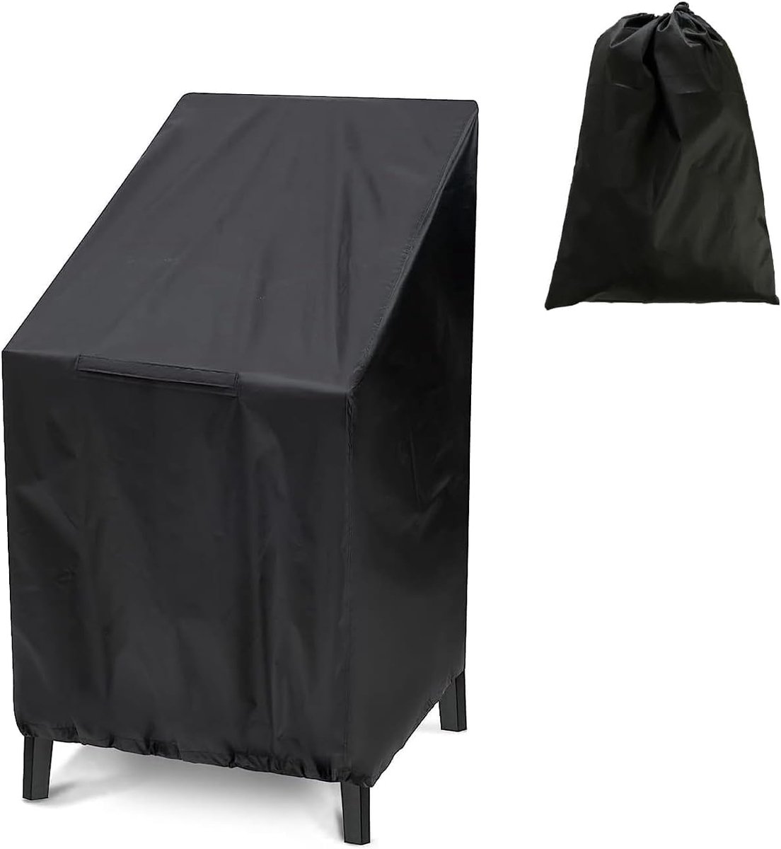 SnelShoppen - Tuinstoel Cover, Tuinmeubel Bescherming, 210D Oxford Stof, Waterdichte en Stofdichte Deksel, 65 x 65 x 120 cm, Stapelstoel Bescherming v