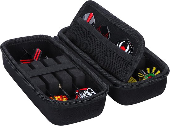 Lebakort Hard Case Dart Flights Pouch for 6 Pieces Steel Darts or Soft Tip, Built-in Storage Tubes and Pockets for - ShopVlot — afbeelding 4