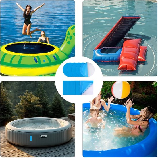 Zwembad Reparatie Pleisters - Onderwater Plakset - Zwembad Herstellen - Zelfklevend PVC - 20 stuks - Multicolor — afbeelding 5
