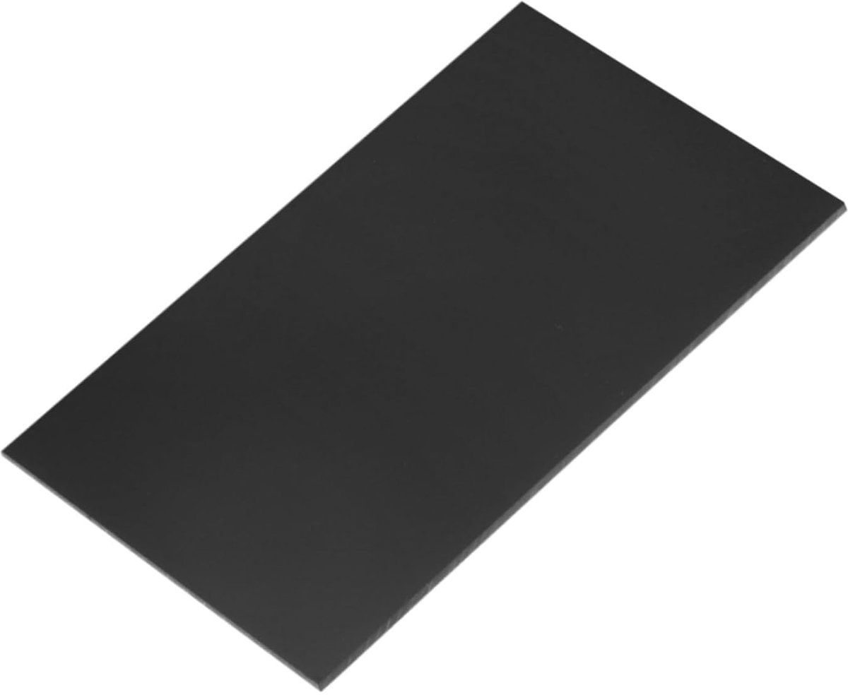 SnelShoppen - 6 x 8 inch UHMW Kunststof Platen, Hoog Moleculair Polyethyleen Ultra, Matte Zwarte Polyethyleen Plaat voor Auto, Chemie, DIY Keuken