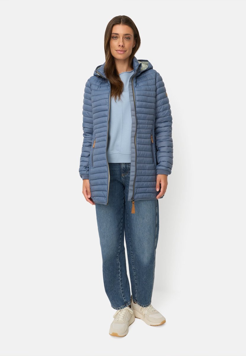 camel active Waterafstotend gewatteerd jack met ritssluitingen - Maat womenswear-36 - Rookblauw