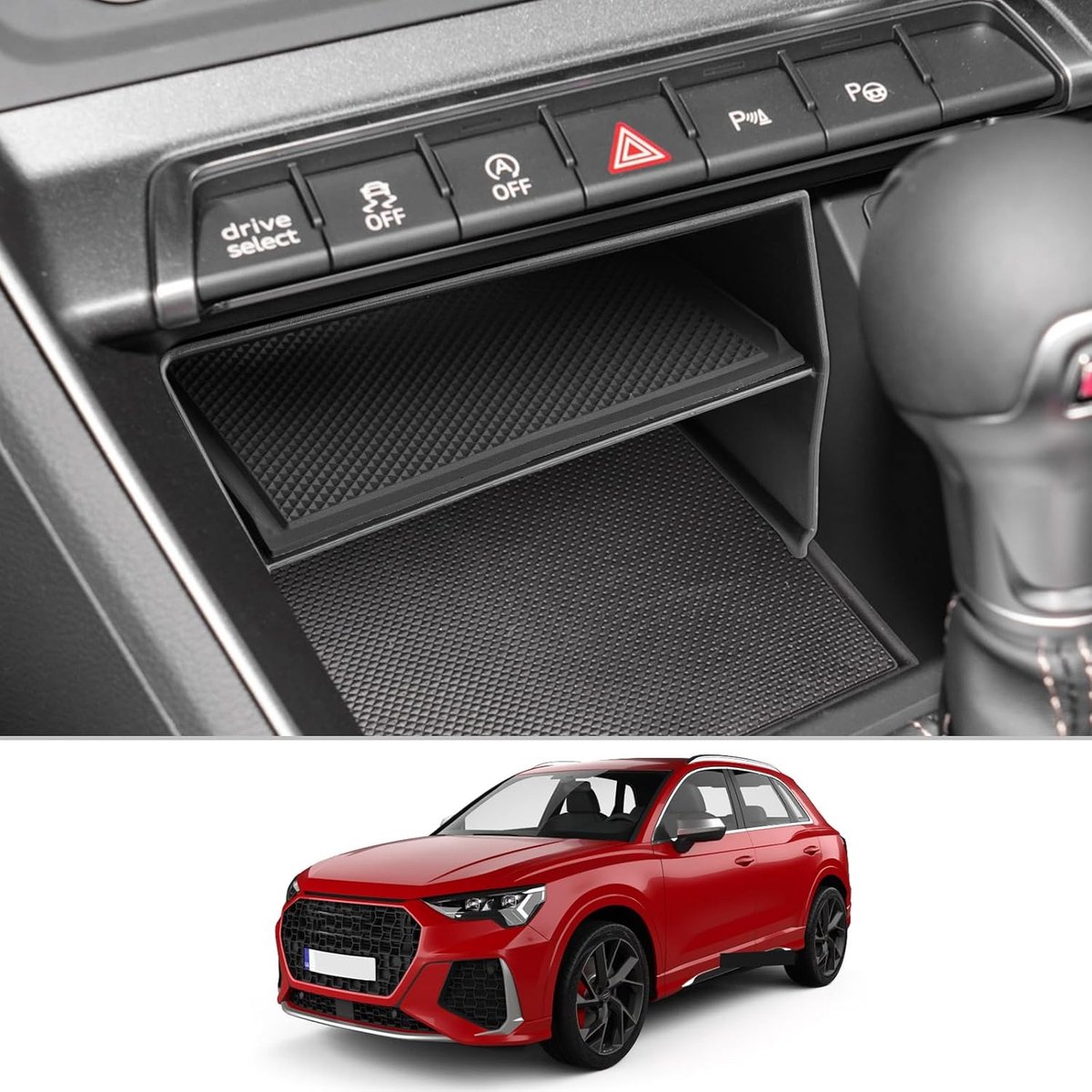 Center console organizer Audi Q3 F3 2019-2024 - Opbergbox - Ruimtebesparend - Perfect voor georganiseerde opslag - ShopVlot