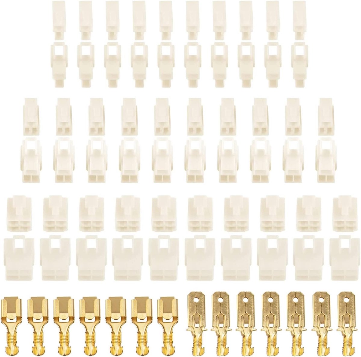 Car Connector Kit 240pcs 0.5cm - 2/3/4 Pin - Hoogwaardige kwaliteit - Geschikt voor motorvoertuigen - ShopVlot