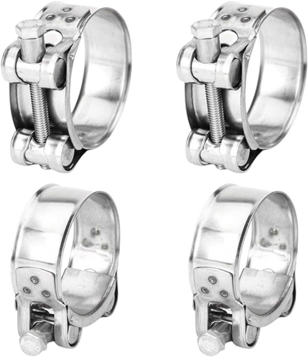 SnelShoppen - Hinge Bolt Clamp RVS 44-47 mm - 4 Stuks Verstelbare Slangenklemmen Plaatwerk Klemmen Voor Slangen Uitlaat Klemmen Tension Jaws Klemmen Z