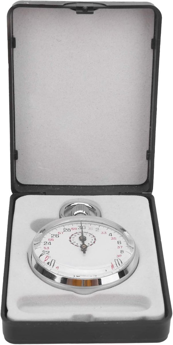 SnelShoppen - Mechanische Stopwatch - Sport Chronograaf Handheld Timer met Groot Display - Duurzaam RVS voor Hardlopen, Fietsen, Scheidsrechters, Comp