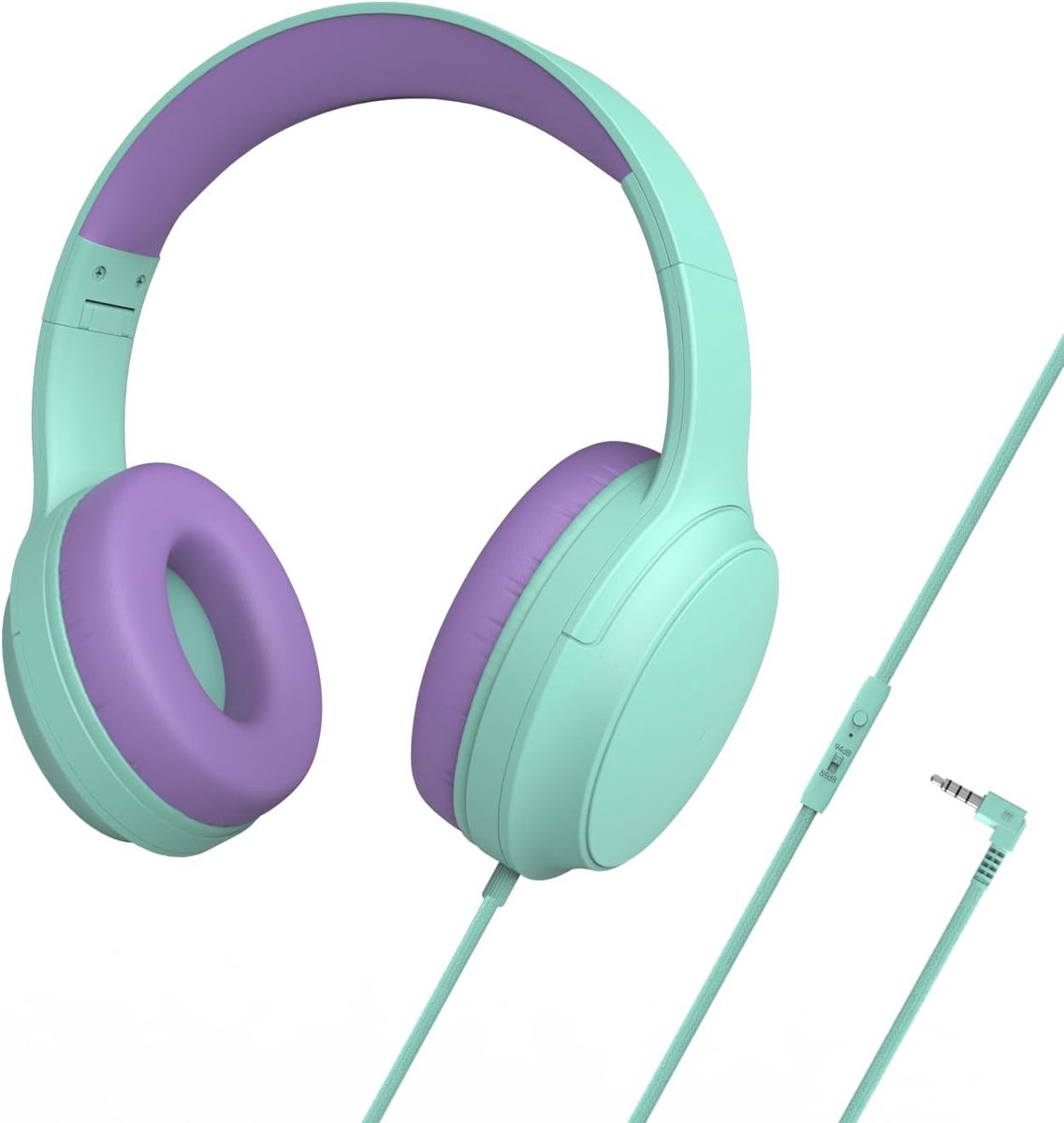 Kinderoorkoptelefoon met microfoon - Bedrade hoofdtelefoon - 85/94dB volume limiter - Veilig voor kinderen - SnelShoppen