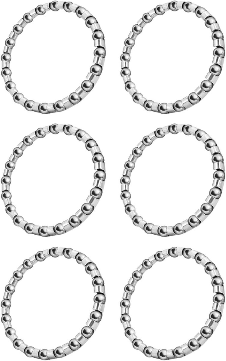 SnelShoppen - 6 x fietskogellagers voor trapas - kogellagerkooi OD 40 mm, voor fiets pedalen, compatibel met fiets crank