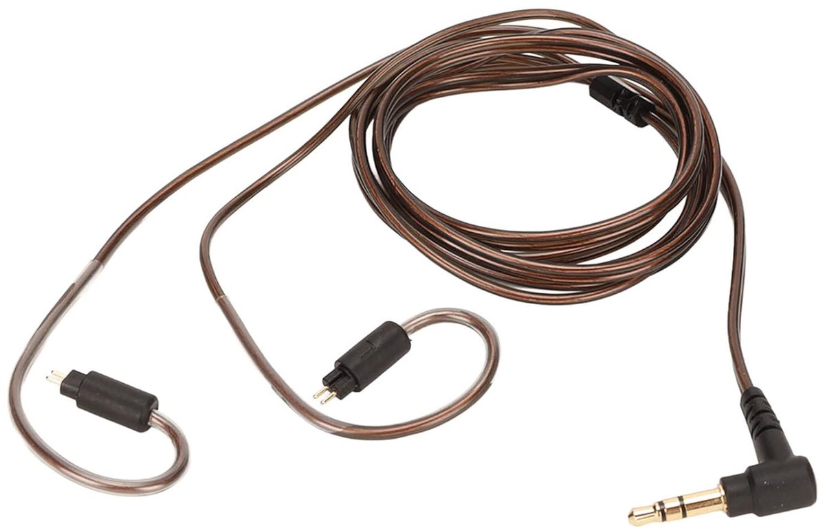 SnelShoppen - Vervangingskoptelefoon Kabel met Microfoon 120 Cm Upgrade Kabel voor Hoofdtelefoons AS06 AS10 ZST ZS3 ZS4 ZS5 ZS6 - Hoogwaardige OFC Kop