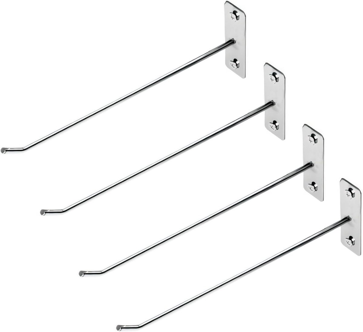 SnelShoppen - Set van 4 Wielenrand Houder, Bandenhouders, Kledinghangers, 20 cm Wielenrand Houder, Gereedschap Opslagrek met Metaalschroeven