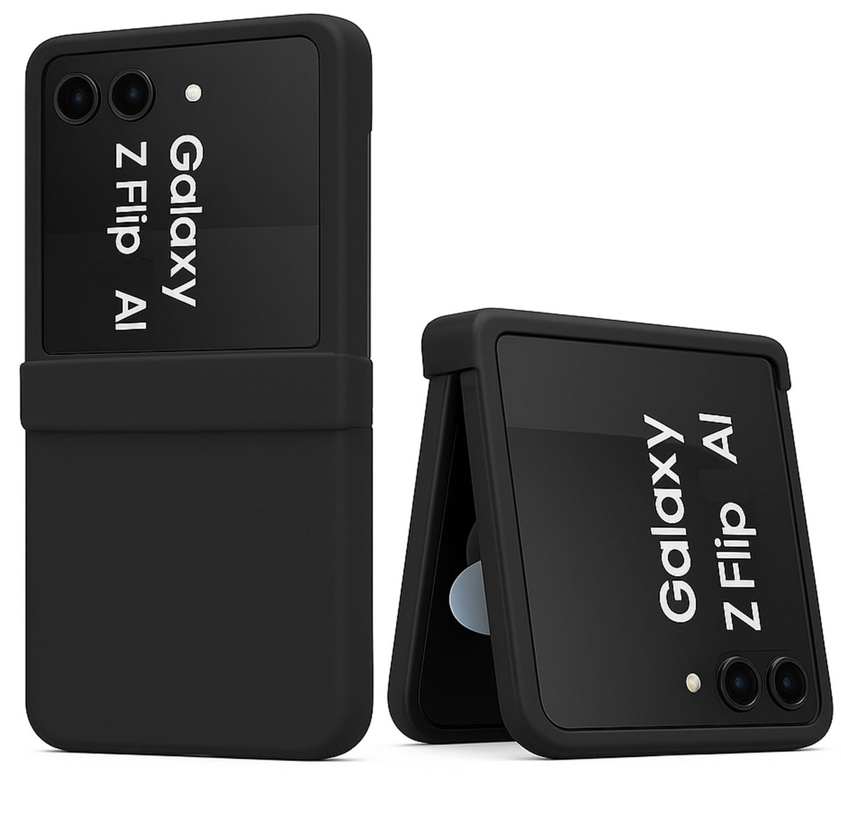 ChiGuard Hoesje Geschikt voor Samsung Galaxy Z Flip 8 - Hoesje - Back Cover Case - Zwart