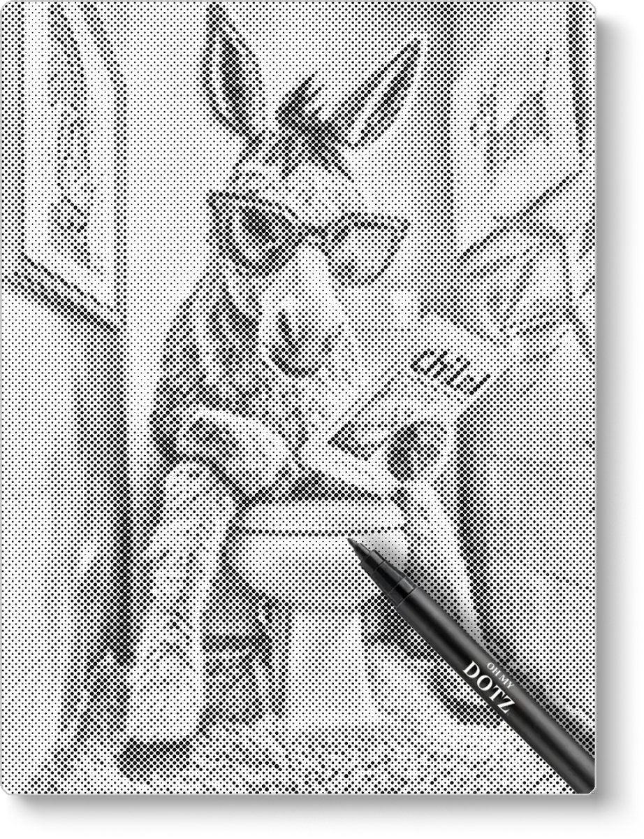 Ezel op het toilet | Dot painting | 40x50cm | Dot painting | Oh My Dotz | Dots stippen | Diamond painting & Schilderen op nummer alternatief | Happy hobby