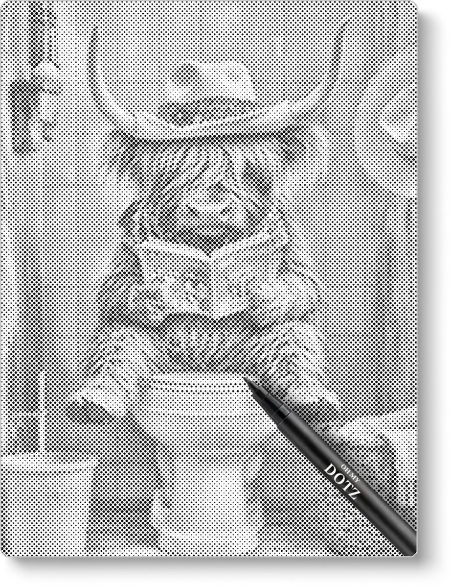 Schotse Highlander op het toilet | Dot painting | 40x50cm | Dot painting | Oh My Dotz | Dots stippen | Diamond painting & Schilderen op nummer alternatief | Happy hobby