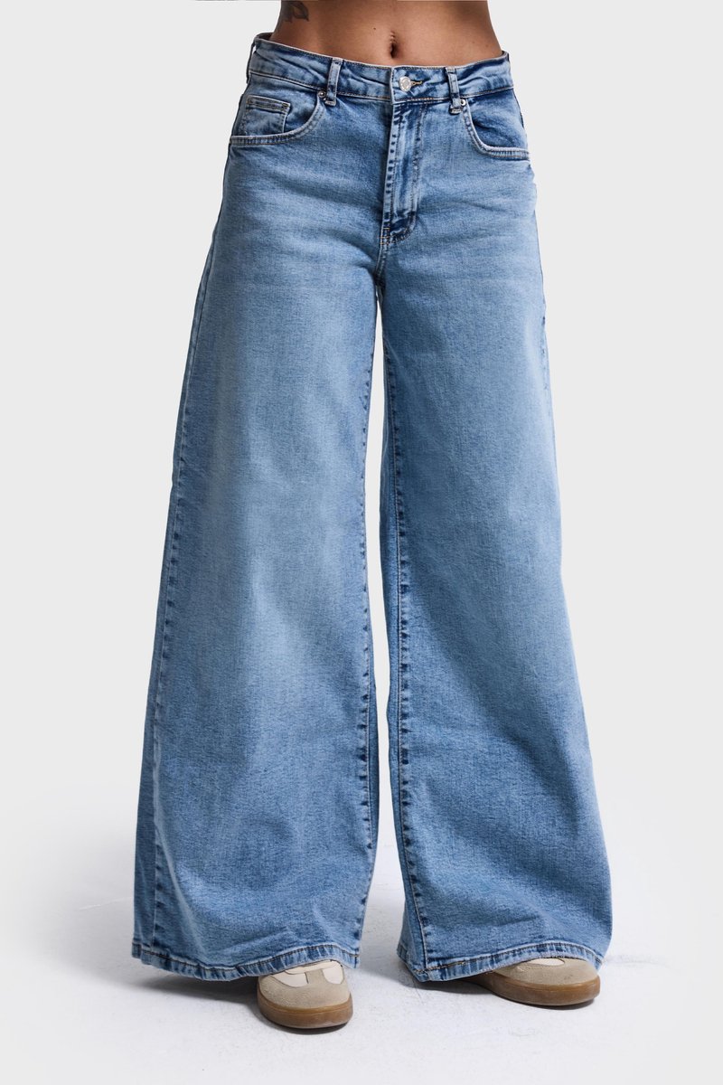 It's Basic - STRETCH PALAZZO MID RISE JEANS
