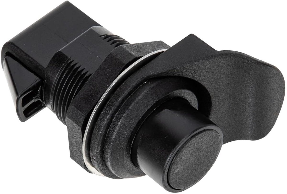 Drukknop Slot - Deurvanger Ladevergrendeling - Kastdeuren Sluiten - Eenvoudige Installatie - 6.5 cm - Zwart