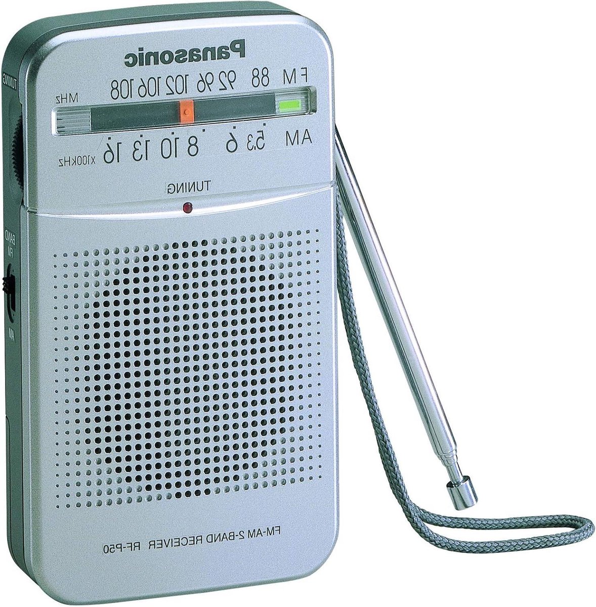 Draagbare Radio - Compacte Radio - Muziek Luisteren - Met Hoofdtelefoon - 3 Volt - Zilver