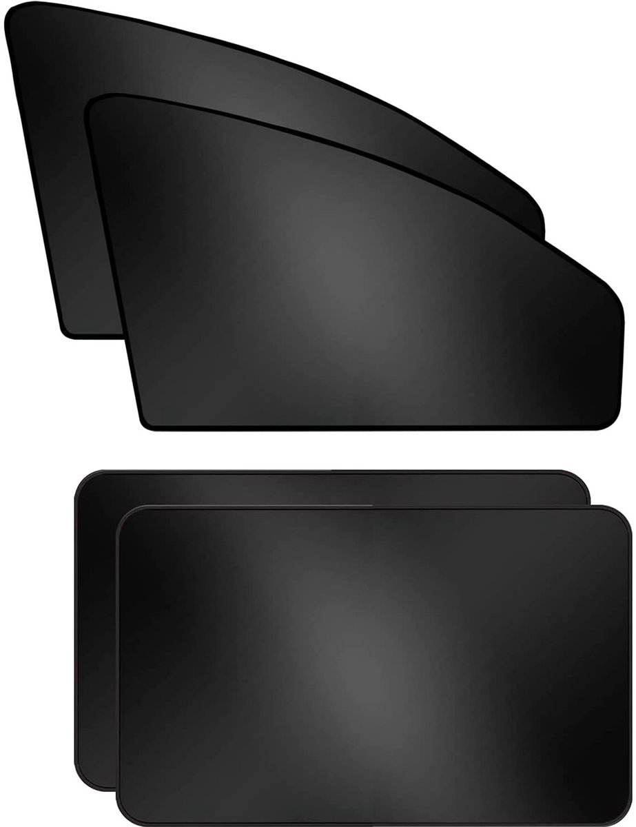 Omgoods - Auto Zonwering Gordijnen - 4 Stuks Anti-UV Polyester voor Privacy en Comfort