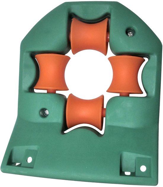 Omgoods- Spoelgeleiding met 4 wielen - Tuinslanghouder - Irrigatieslang 3/4'' tot 50 mm - Kunststof - 145x111x175mm - Lichtgewicht 160g - Tuinslanggeleider — afbeelding 2