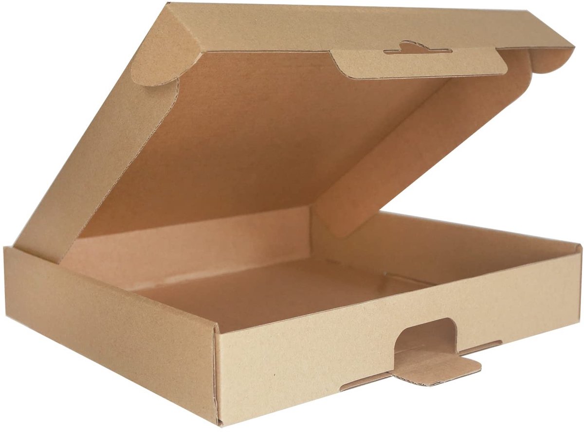 Omgoods - Kleine Verzenddozen 270x270x45mm voor Posten (10 Stuks)