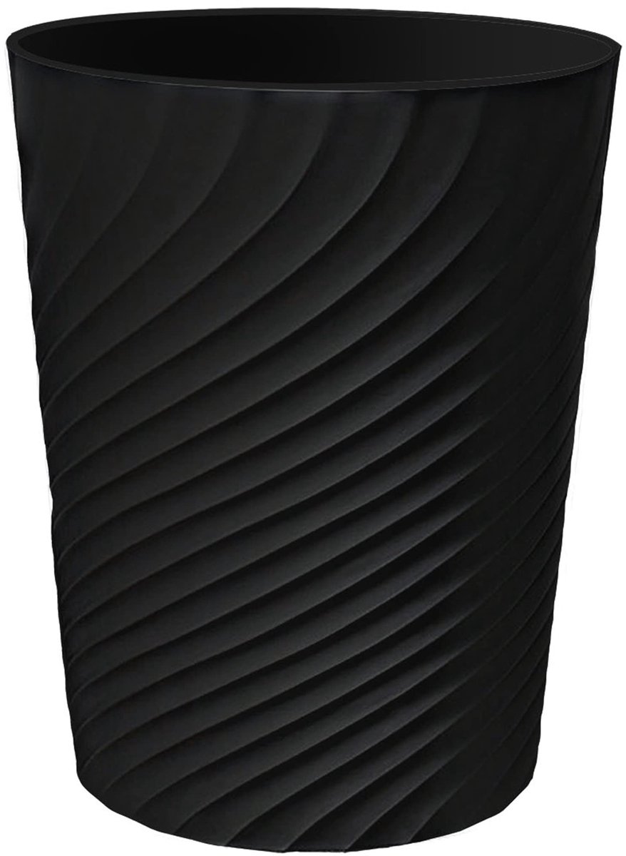 Omgoods - Slanke Afvalbak 1.8 Gallon voor Compacte Ruimtes, Zwart