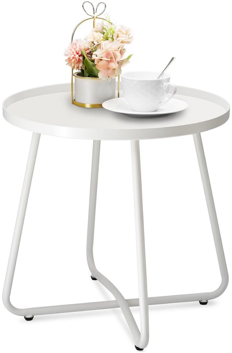 Omgoods - Weerbestendige Stalen Tuin Tafel voor Buiten