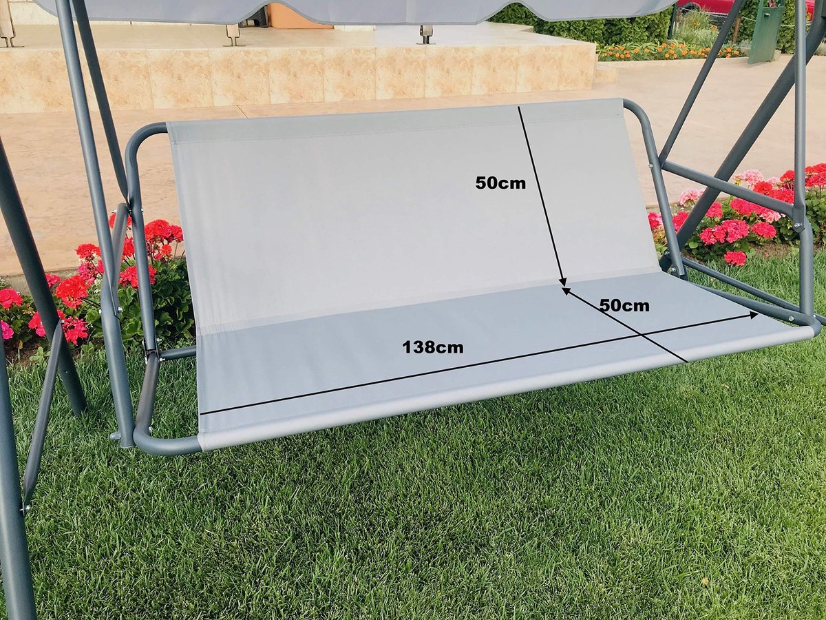 Omgoods - Vervangende Stoelhoes voor Schommelbank - Waterdicht en Scheurvast (138 x 50 x 50 cm)
