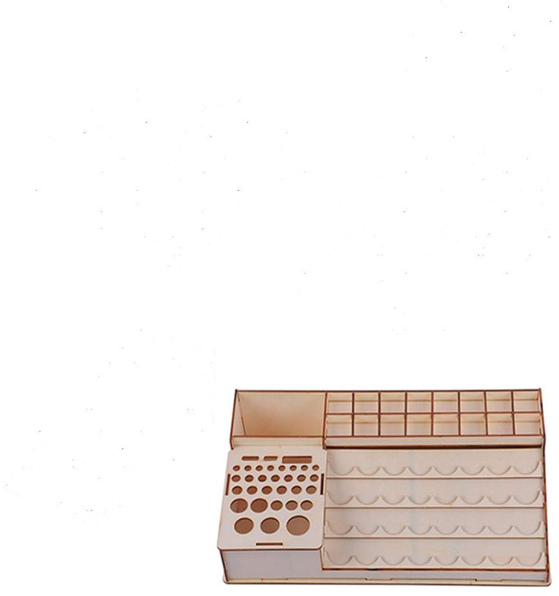 Omgoods - Houten Verfflacon Rack - Modulaire Organizer voor Kunst en Make-up