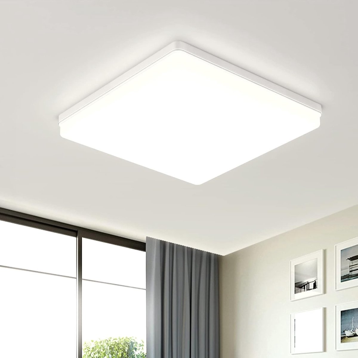 Omgoods - Moderne LED Plafondlamp 48W met Natuurlijk Witte Verlichting voor Diverse Ruimtes