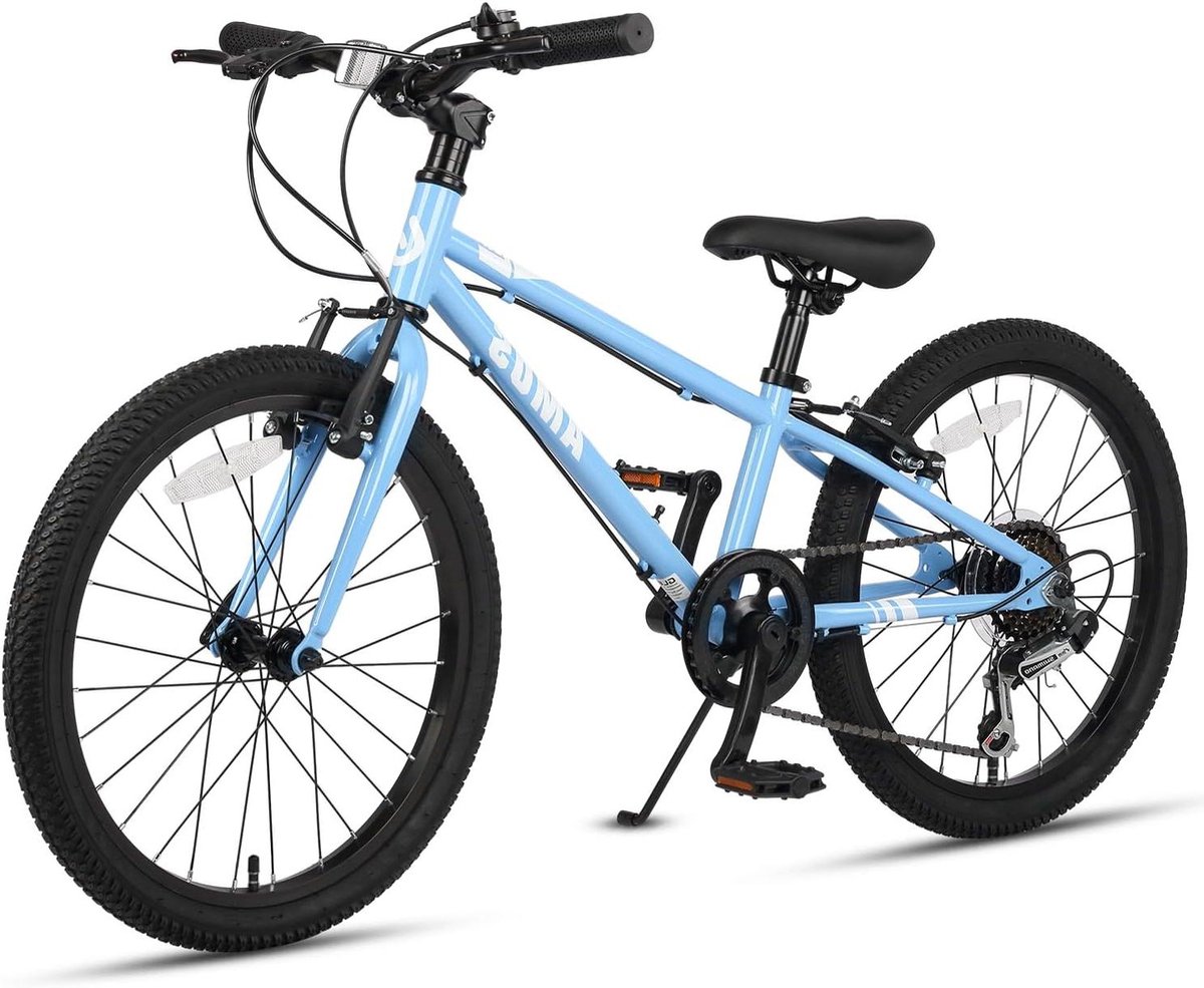 Kinderfiets sfiets sfiets Fietsen Buiten Spelen Dubbele Handrem 20 inch Blauw