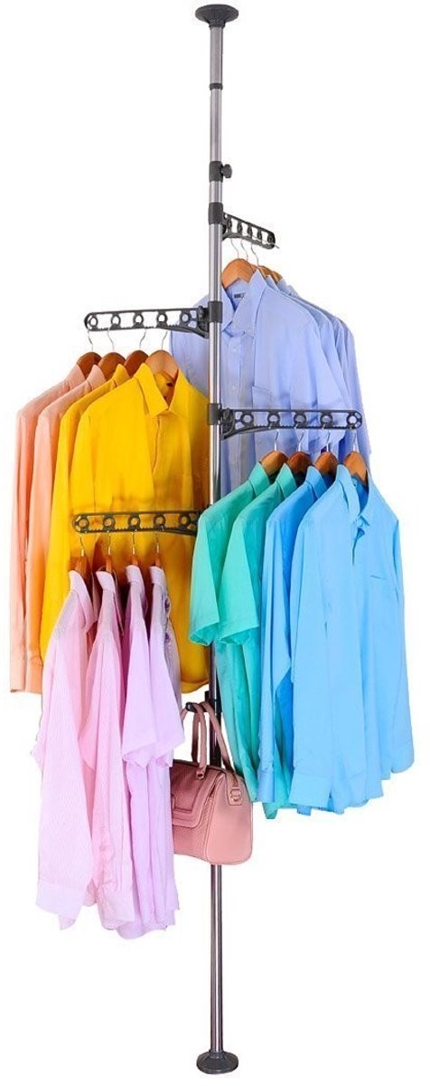 Omgoods - 4-Tier Staande Kleding Droogrek - Verstelbaar en Ruimtebesparend