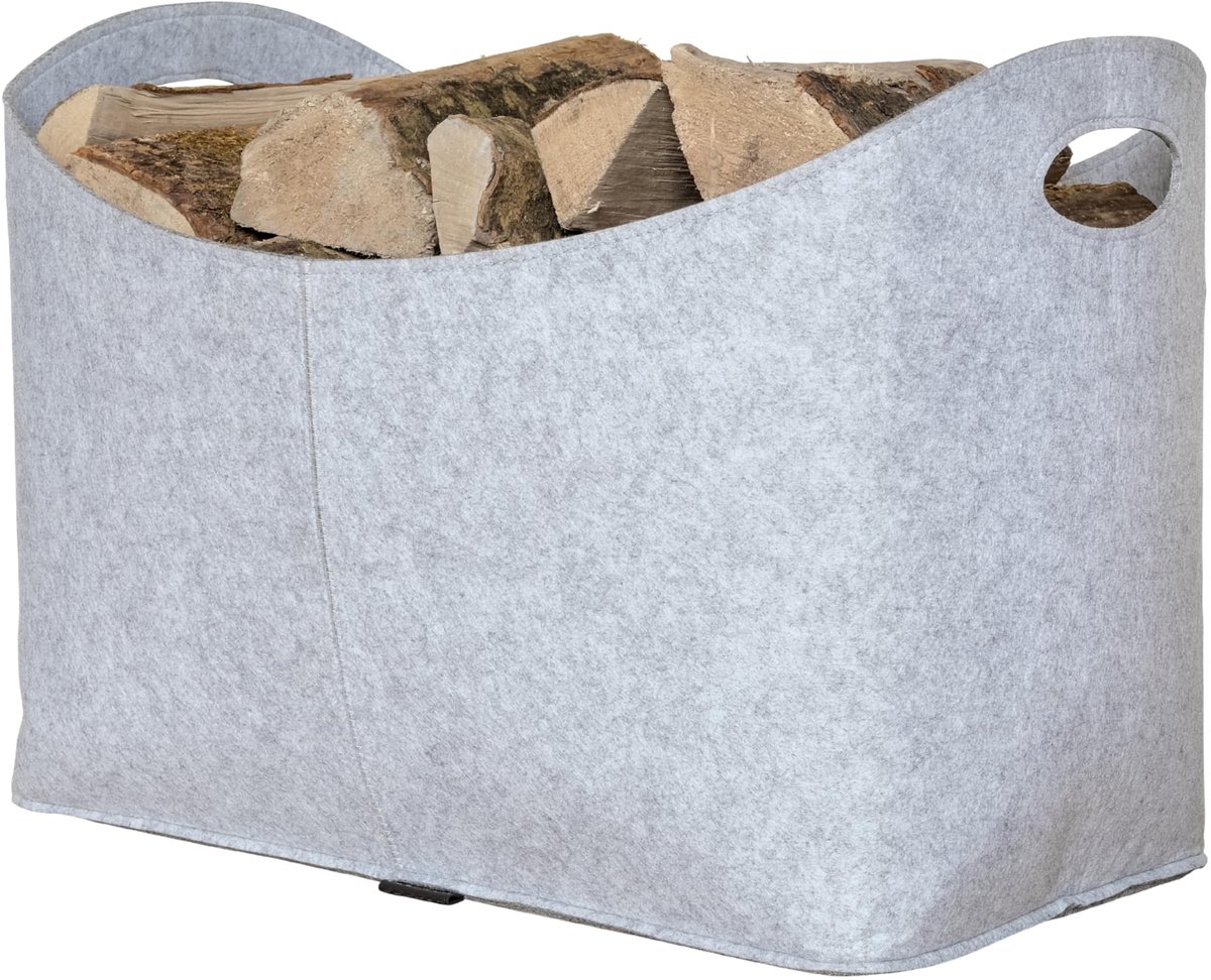 Omgoods - Decoratieve Vilt Houtopslag Tas voor Haardhout