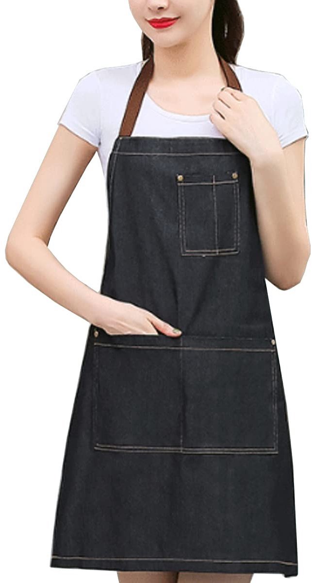 Omgoods - Denim Keuken Schort met Pocket voor Koken