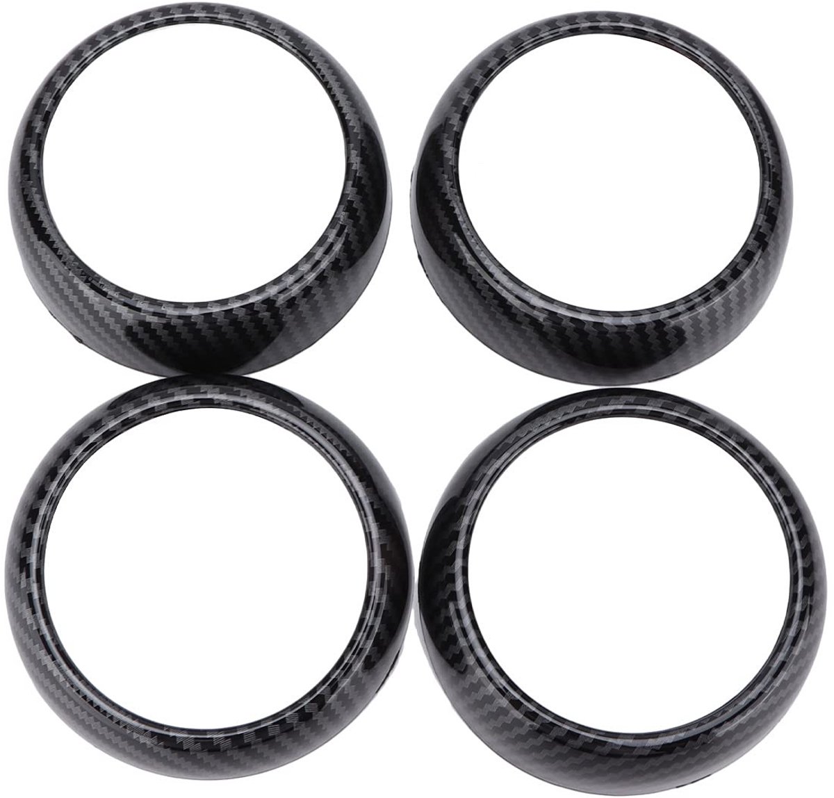 Omgoods - Carbon Fiber Stijl Air Vent Covers voor Smart Fortwo 2015-2021
