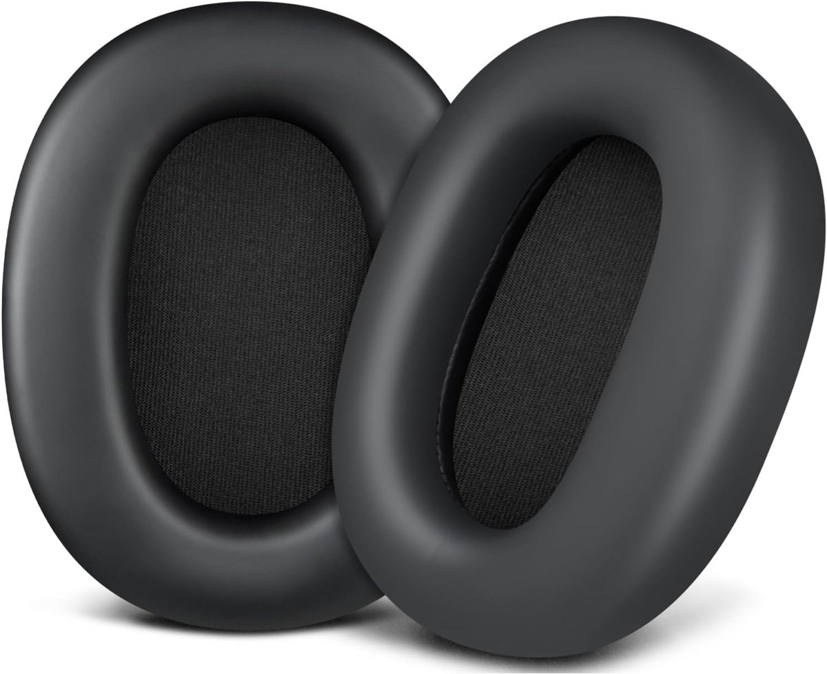 Somstyle Oorkussens Geschikt Voor Sony WH-1000XM6 - 2 Stuks - Vervangende Koptelefoon Earpads - Zacht Schuim - Eiwitleer - Zwart