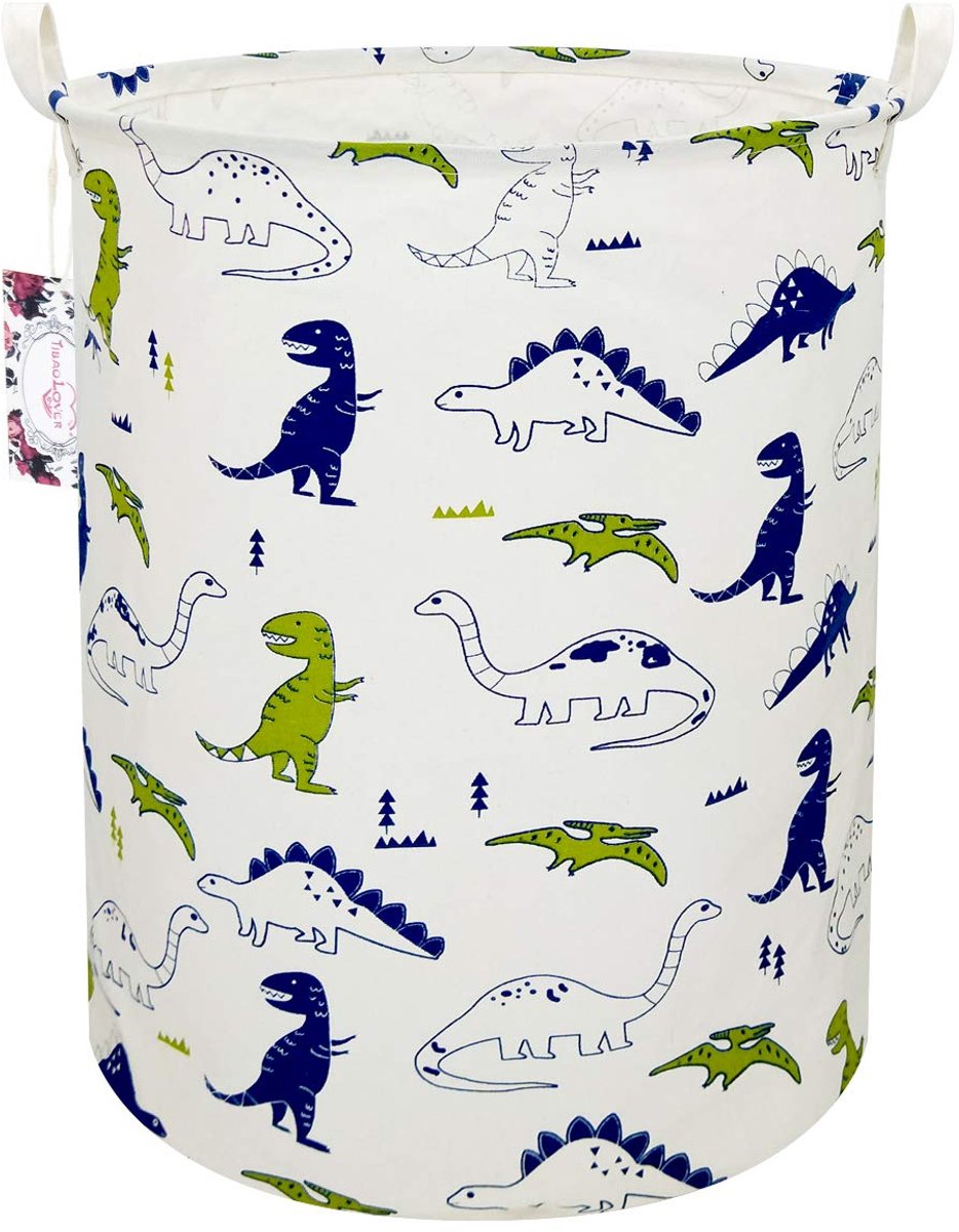 Omgoods - Dinosaurus Wasmand voor Kinderen - Schattige Opbergmand met Handvatten
