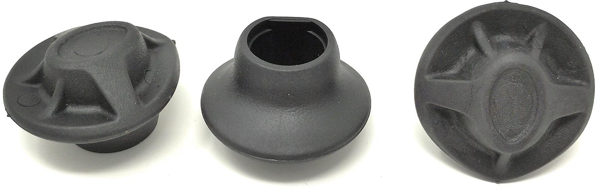 Omgoods - Set van 3 Vervangende Rubber Voetjes voor Stoelen
