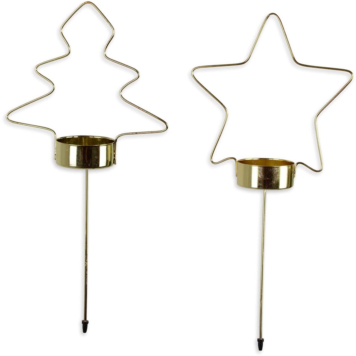 Omgoods - Advent Kandelaar voor Theelichtjes in Goud