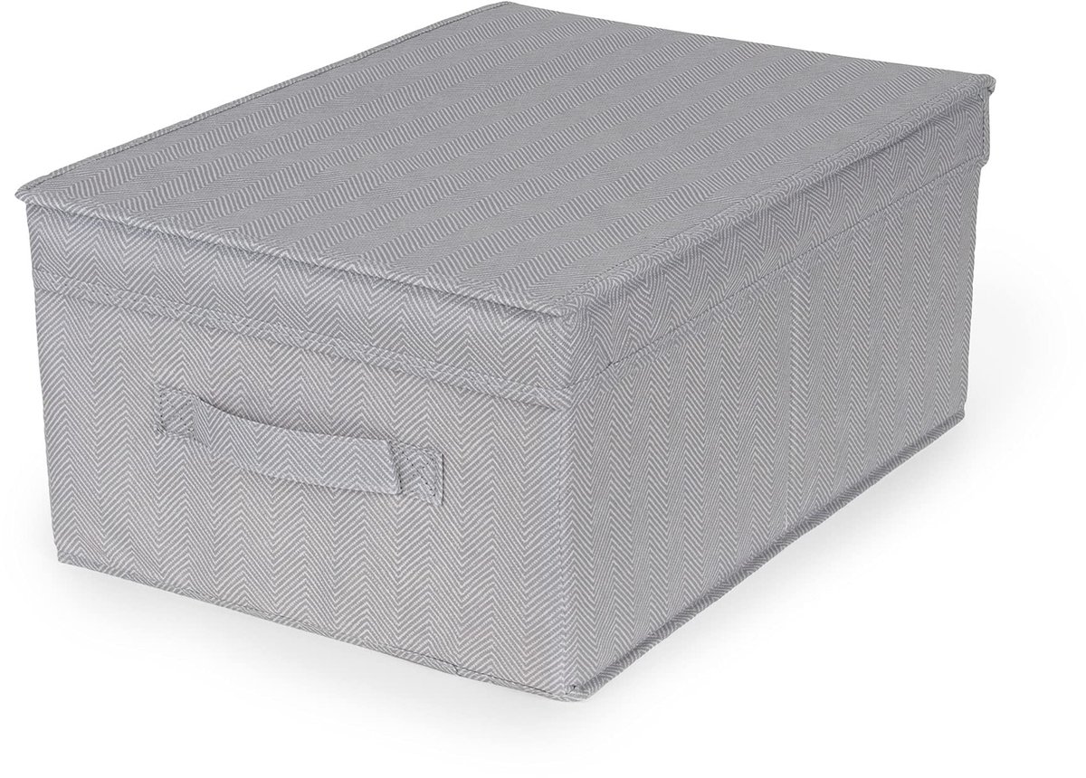Omgoods - Ruime Opbergdozen in Grijs, 30 x 43 x 19 cm