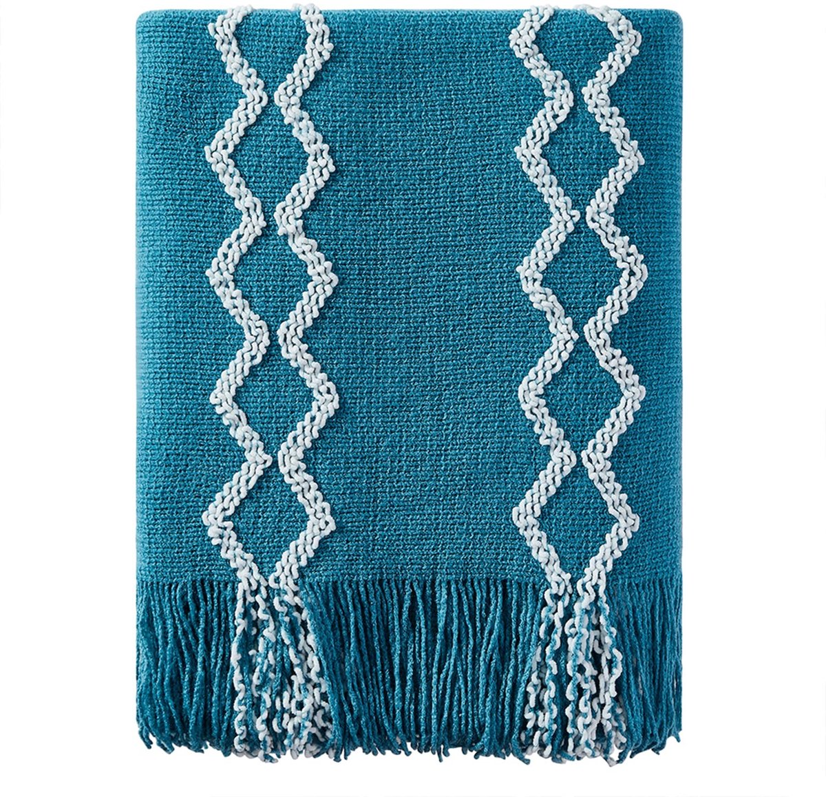 Omgoods - Fluffy Chenille Gebreide Dekentje voor Sofa en Bed