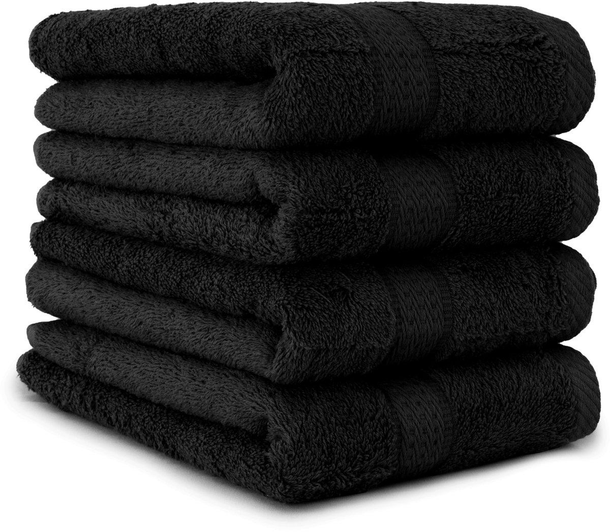Omgoods - Set van 4 Handdoeken in Diverse Kleuren - 50x100 cm