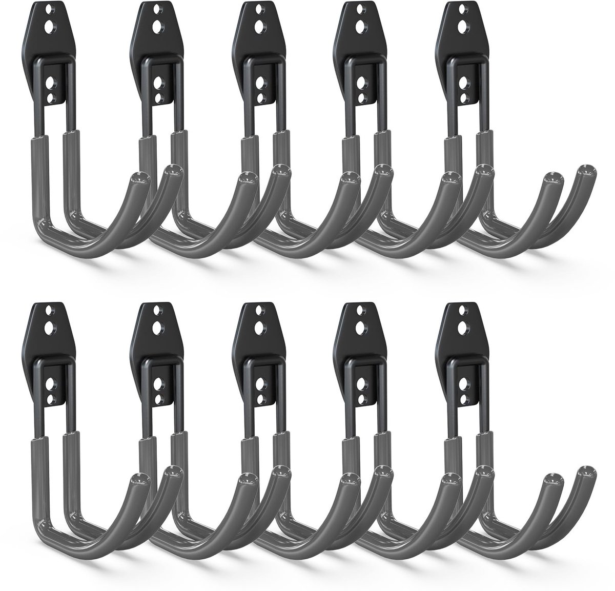 Omgoods - Garagehaken Set van 10 Stuks voor Gereedschap en Opslag
