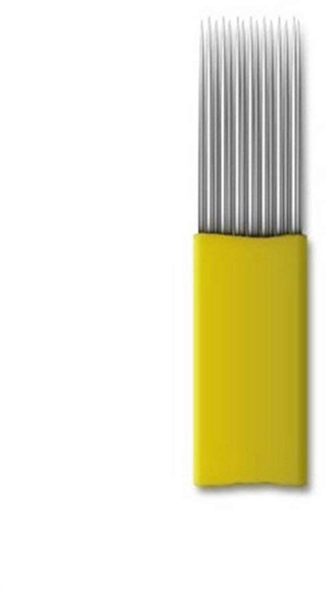 Omgoods - 50 Stuks Microblading Naalden - Plat Dubbel Lijn 0.25mm voor Permanente Makeup