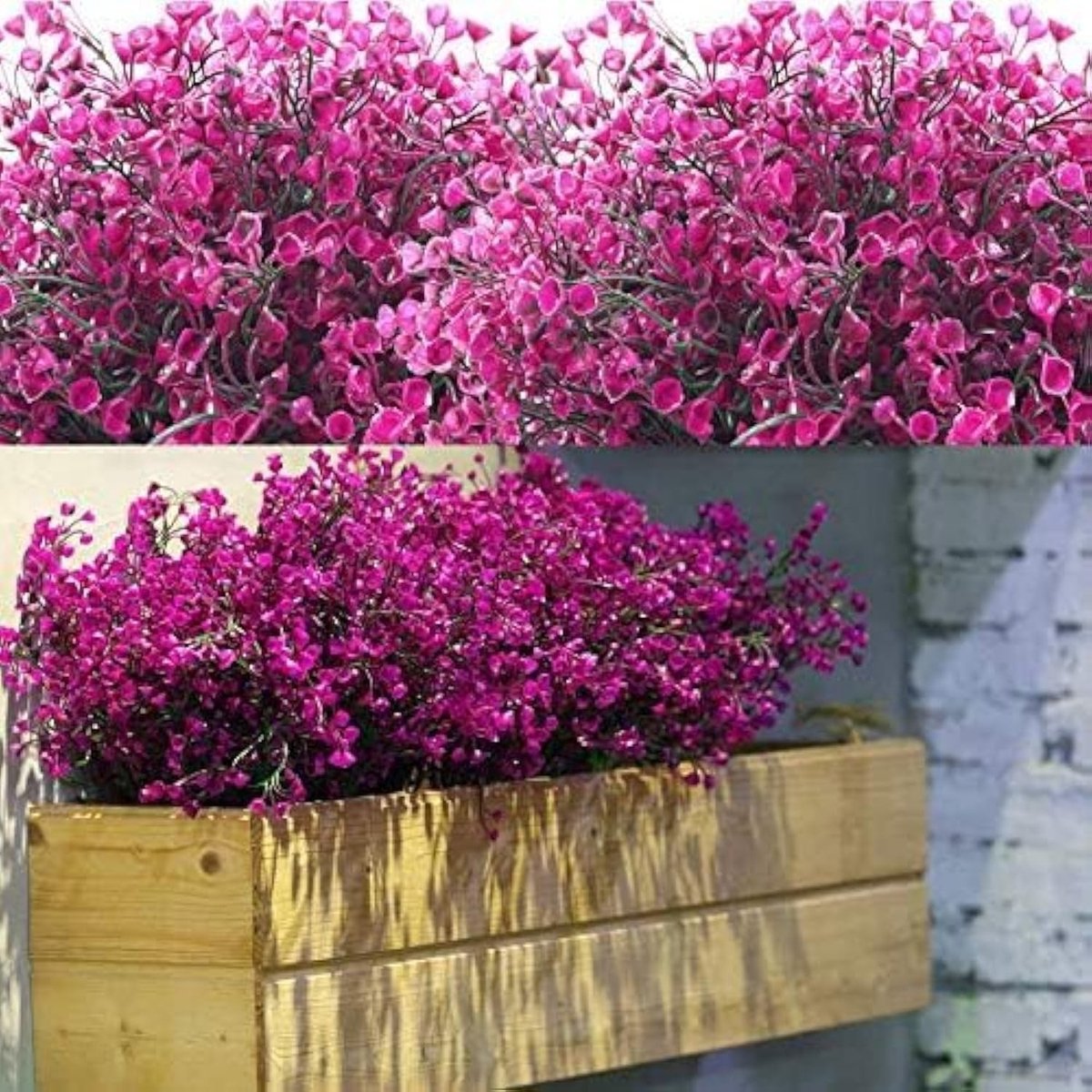 Omgoods - 12 Sets Kunstmatige Bloemen UV Bestendig voor Decoratie en Arrangementen