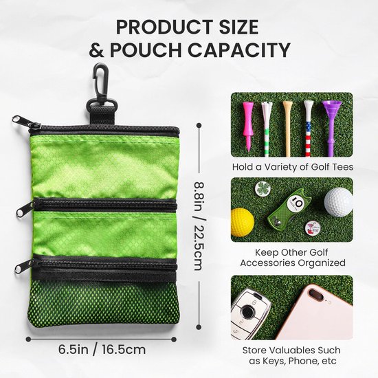 Omgoods - Golf Pouch Bag met Multifunctionele Opbergruimte van Omgoods — afbeelding 2