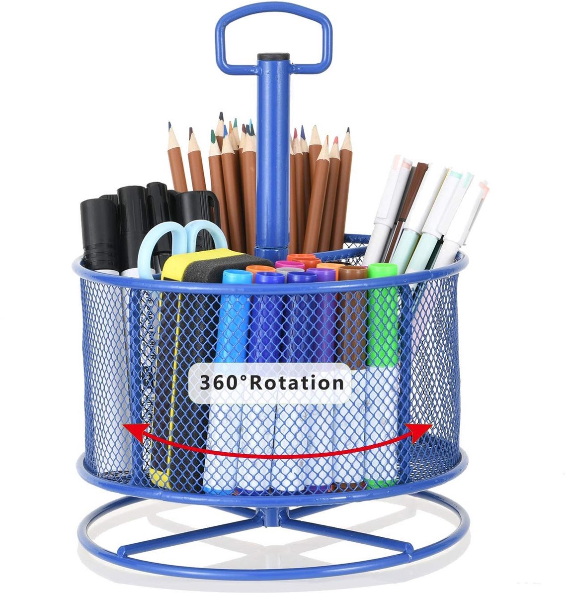 Omgoods - 360 Graden Rotatie Bureau Organizer met 4 Compartimenten