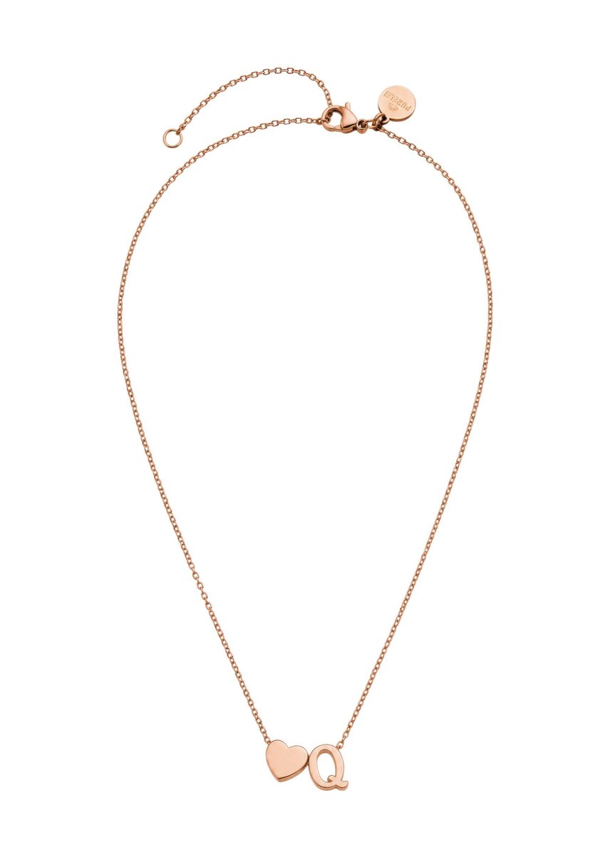 PURELEI Ketting Letter Heart Q