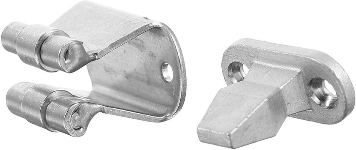 Deurstopper Buiten - Deurvastzetter Boot - Voorkom Deurschade - Roestvrij Staal - 38 Gram - Zilver